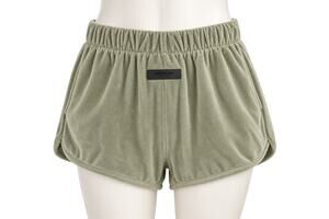 Fear of God Essentials Velour Beach Shorts - Seafoam Green - Size XS